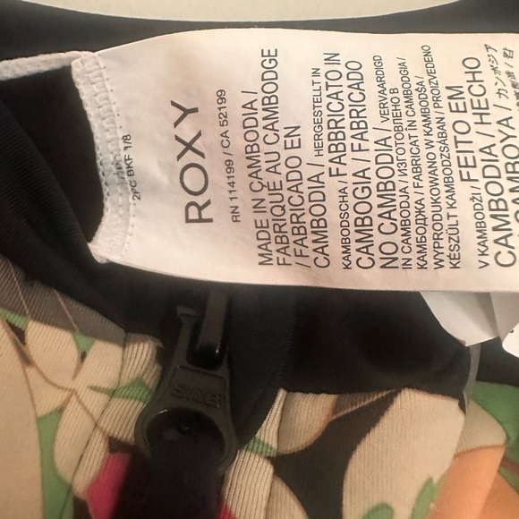 Roxy Vibrant Floral Long Sleeve Swimsuit wetsuit - Picture 4 of 8